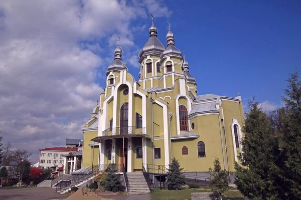 Chiesa Del Santo Apostolo Andrea Primo Chiamato Drohobych Ucraina Nome — Foto Stock