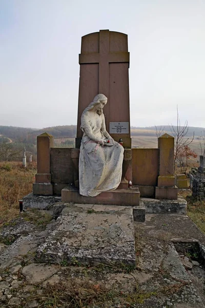 Cemitério Polonês Perto Igreja Santíssima Trindade Cidade Mykulintsi Distrito Terebovlya — Fotografia de Stock