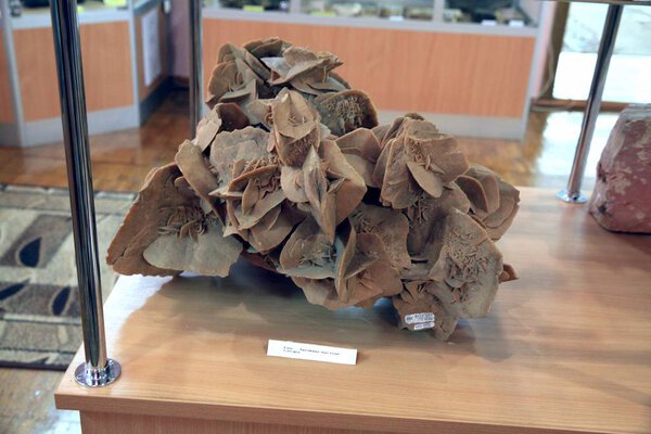 Exhibits of the Geological Museum of Precious and Decorative Stones, Khoroshiv, Zhytomyr Region, Ukraine.