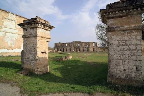 Ruiny Pałacu Księcia Trubetskoya Znajduje Się Miejscowości Kozak Obwód Chersoński — Zdjęcie stockowe