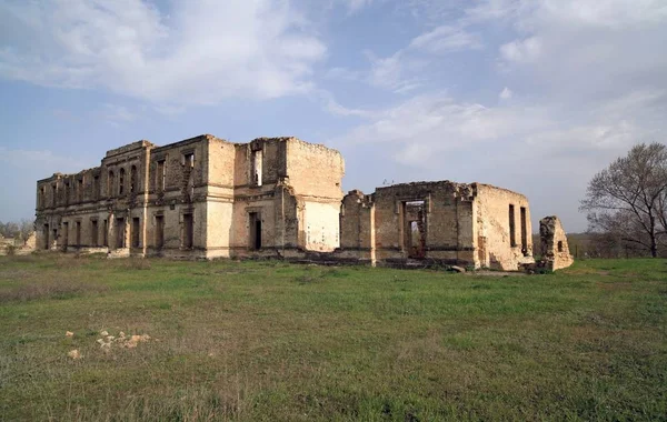Ruins Palace Prince Trubetskoy Located Village Cossack Kherson Region Right — Stock Photo, Image