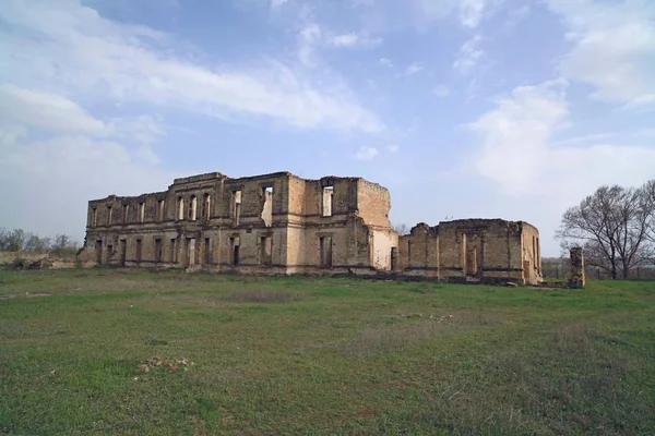 Les Ruines Palais Prince Trubetskoy Est Situé Dans Village Cossack — Photo