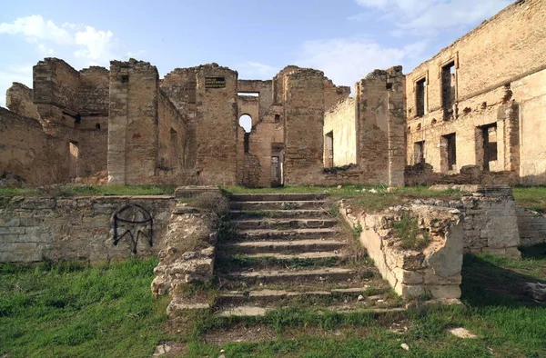 Les Ruines Palais Prince Trubetskoy Est Situé Dans Village Cossack — Photo