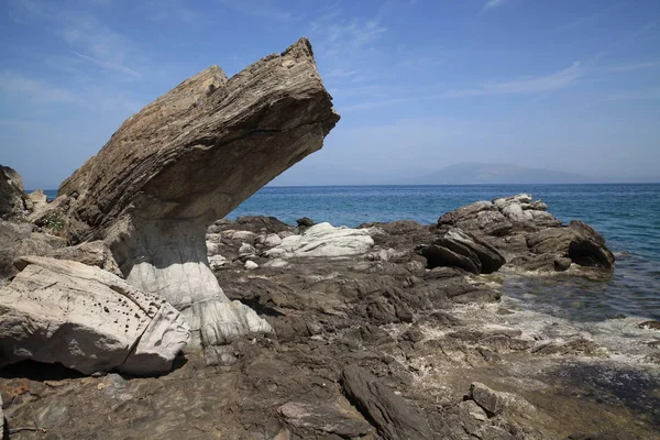 Desolate Secluded Spots Scenery Early Spring Cloudy Day Bomo Calamos — Stock Photo, Image