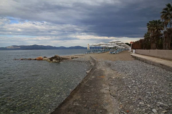 Pláž Blízkosti Bomo Calamos Beach Hotel Agii Apostoli Calamos Attica — Stock fotografie