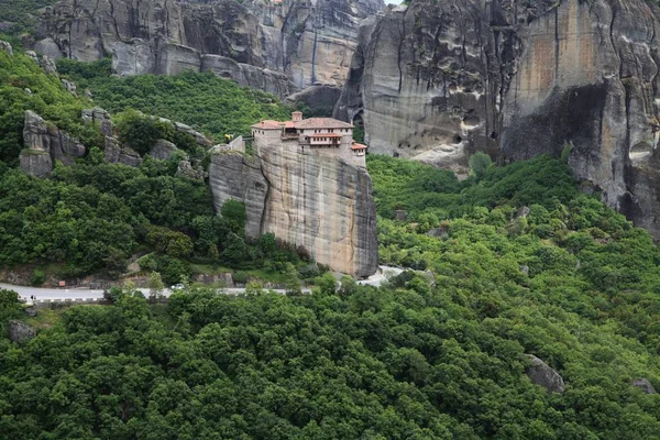 Meteoros Rocas Volando Aire Las Montañas Tesalia Norte Grecia Conocido —  Fotos de Stock