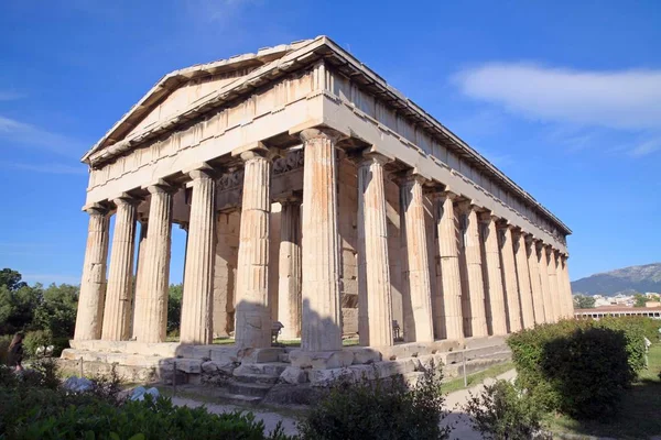 Chrám Héfaistos Nebo Héfaistion Chrám Západní Straně Aténské Agory Nejlépe — Stock fotografie