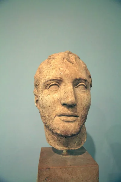 Exhibits Delphic Museum Greece Unique Sculptures Statues Household Items Religion — Stock Photo, Image