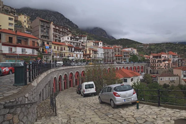 Vila Montesa Arachova Greece Estrada Delphi Está Monte Parnassus Estância — Fotografia de Stock