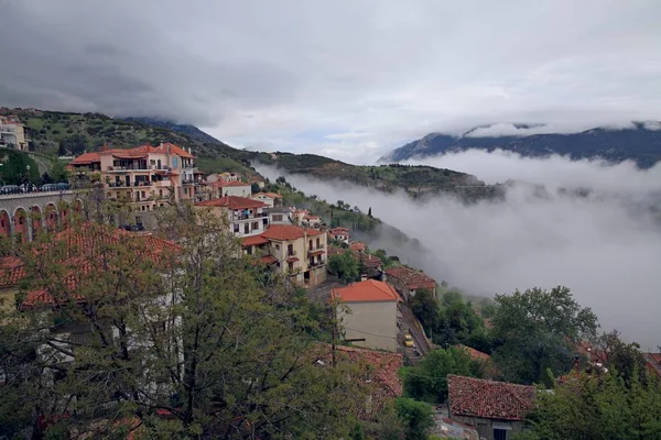 Vila Montesa Arachova Greece Estrada Delphi Está Monte Parnassus Estância — Fotografia de Stock