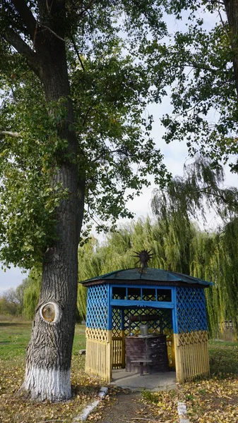 Studna Pitnou Vodou Vesnici Tauzhnoye Okrese Gayvoronsky Oblasti Kirovograd Ukrajině — Stock fotografie