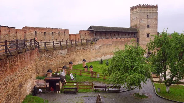 Castelo Lutsk Castelo Lubart Castelo Superior Lutsk Dois Castelos Parcialmente — Fotografia de Stock