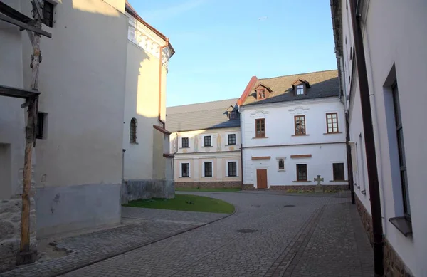 Görög Katolikus Szent Nagyboldogasszony Univ Lavra Egy Diák Kolostor Egy — Stock Fotó