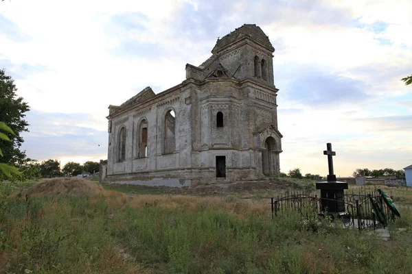 Ruins Church George Krasnopolie Ukrainian Krasnopllya Village Berezansky District Nikolaev — Stock Photo, Image