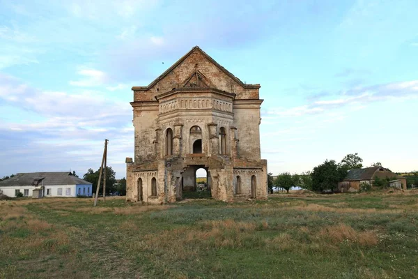 Ruïnes Van Kerk Van George Krasnopolie Oekraïens Krasnopllya Een Dorp — Stockfoto