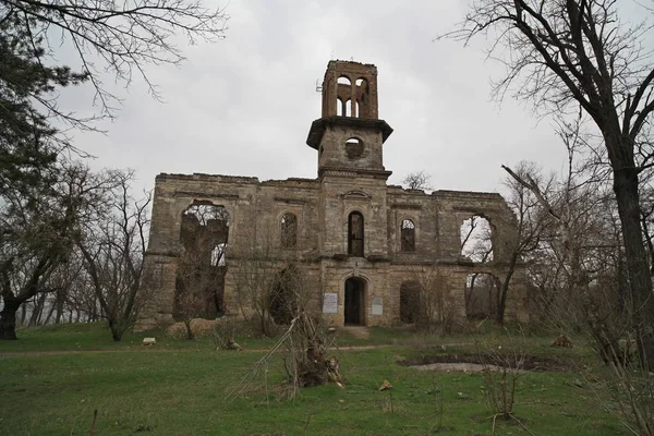 Ruins Palace Falz Fein End 19Th Century Neoclassicism Style Use — Stock Photo, Image