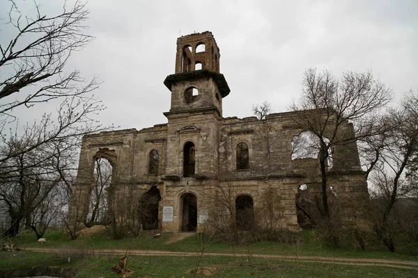 Ruiny Pałacu Falz Fein Koniec Xix Wieku Styl Neoklasycyzmu Wykorzystaniem — Zdjęcie stockowe