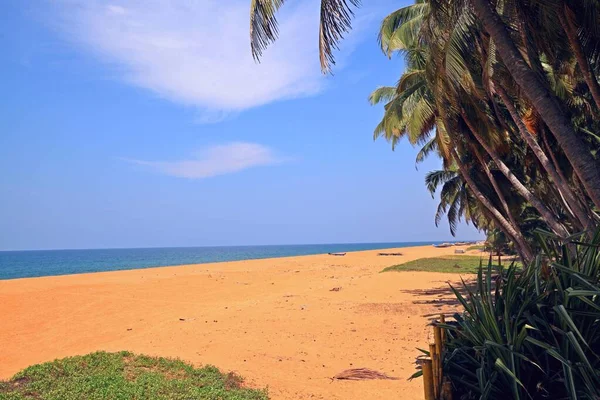 Opuszczone Plaże Zachodnim Wybrzeżu Indii Pobliżu Miasta Trivandrum Tiruvananthapuram Stolicy — Zdjęcie stockowe