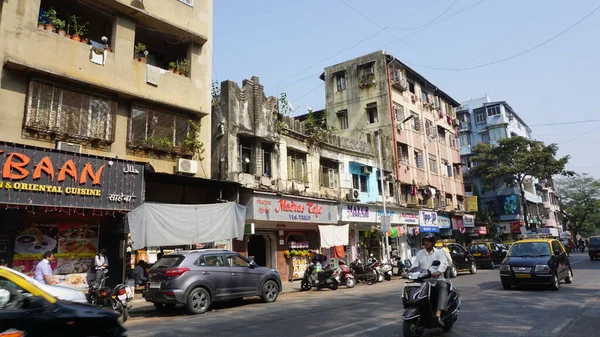 Πολυσύχναστοι Δρόμοι Της Πόλης Mumbai Πολλών Εκατομμυρίων Δολαρίων Στη Δυτική — Φωτογραφία Αρχείου