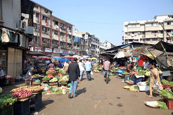 Busy Streets Multimillion Dollar City Mumbai Western India Coast Arabian — Stock Photo, Image