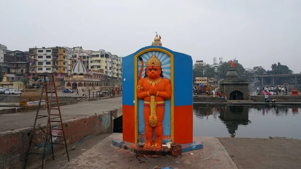 Embankment Della Città Nasik India Maharashtra Nasik Mumbai Pune Formano — Foto Stock