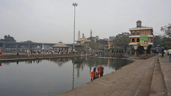 Napływ Miasta Nasik Indie Maharashtra Nasik Mumbai Pune Tworzą Złoty — Zdjęcie stockowe