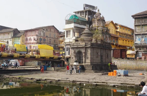 Набережная Города Насик Индия Махараштра Насик Мумбаи Пуна Образуют Золотой — стоковое фото