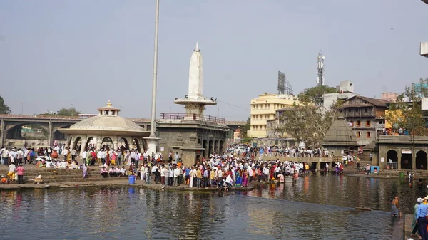 Inpoldering Van Stad Nasik India Maharashtra Nasik Mumbai Pune Vormen — Stockfoto