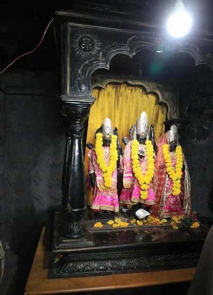 Hinduskie Bóstwa Terytorium Świątyni Kala Rama Czarny Rama Miasto Nasik — Zdjęcie stockowe