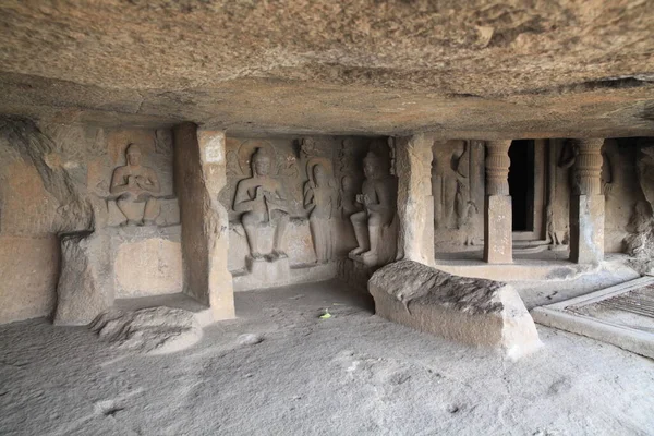 Pandava Caves Complex Caves Century 3Rd Century Sculptures Were Added — Stock Photo, Image