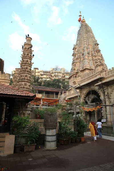 Babulnath Antiguo Templo Shiva Mumbai India Este Uno Los Templos —  Fotos de Stock