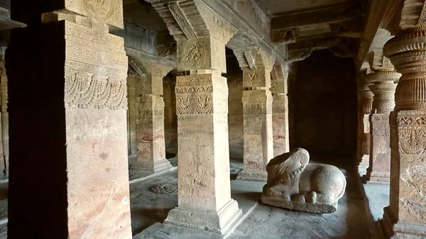 Badami Cave Temples Hindu Jain Buddhist Cave Temples City Badami — Stock Photo, Image