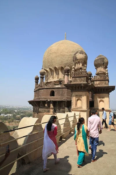 Zabytki Sułtanatu Bijapur Rządzonego Przez Dynastię Adil Shahi Który Zajmował — Zdjęcie stockowe
