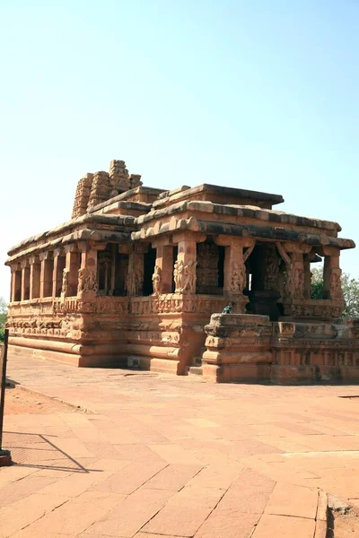 Chronione Zabytki Hinduskie Świątynie Muzeum Archeologiczne Aihole Karnataka Indie — Zdjęcie stockowe