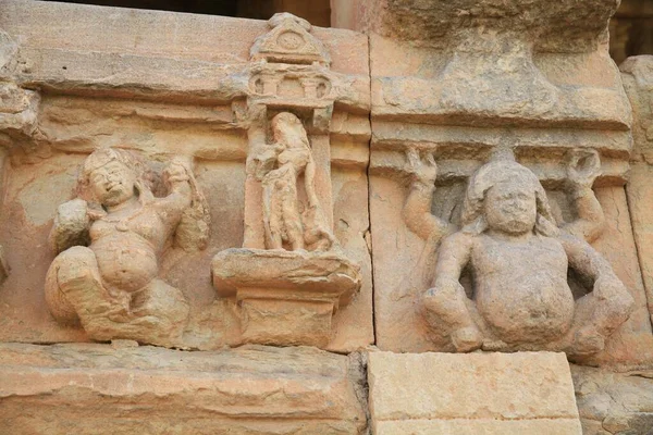 Interior Los Templos Hindúes Imágenes Escultóricas Los Dioses Héroes Antigua — Foto de Stock