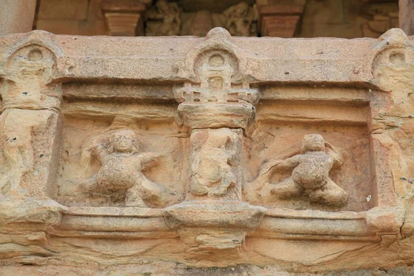 Interior Templos Hindus Imagens Escultóricas Dos Deuses Heróis Dos Antigos — Fotografia de Stock