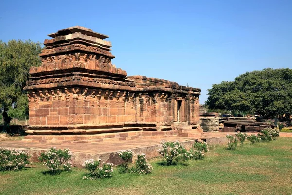 Beschermde Monumenten Hindoe Tempels Archeologisch Museum Aihole Karnataka India — Stockfoto