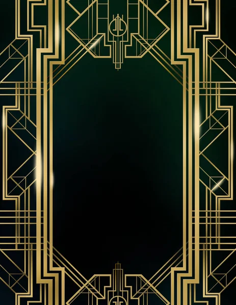 Great Gatsby Art Deco achtergrond — Stockfoto