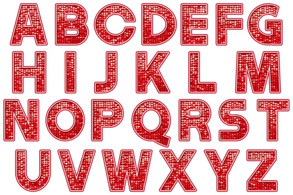 Digitální Ruční Typografie Abeceda Kolekce Izolované Bílém — Stock fotografie