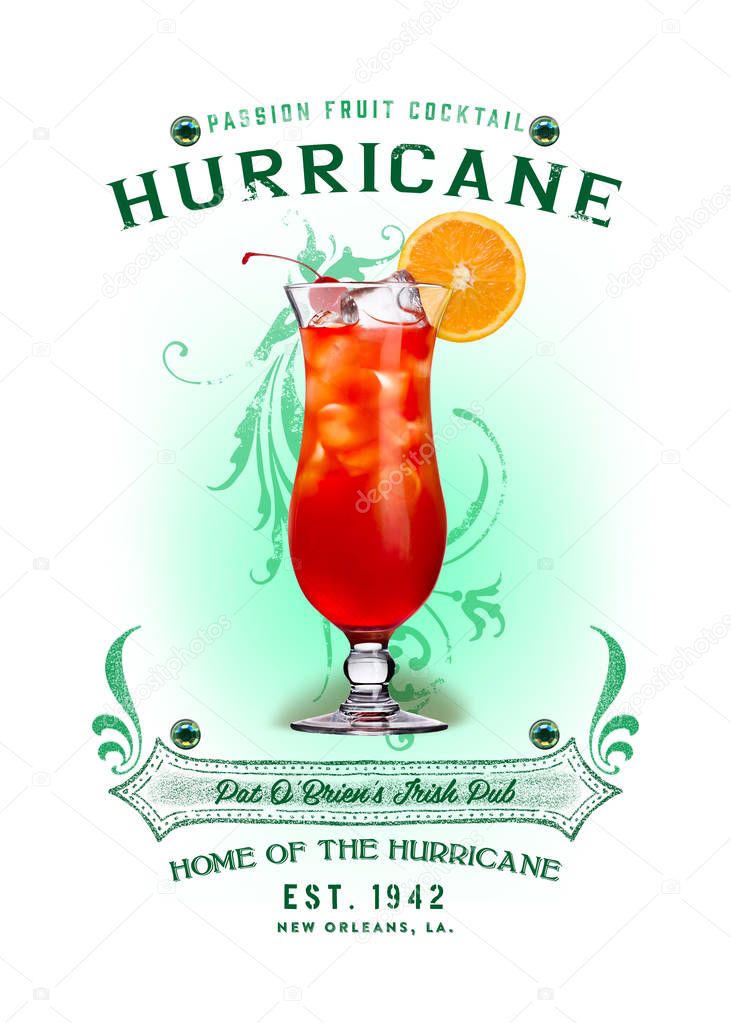 Digital handcrafted artwork of culture in French Quarter, New Orleans, Louisiana