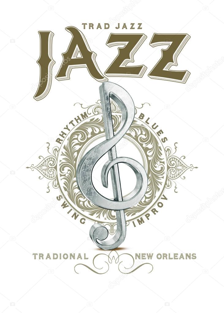 Digital handcrafted artwork of culture in French Quarter, New Orleans, Louisiana