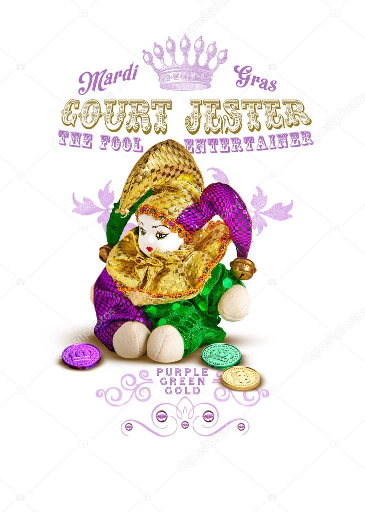 Digital handcrafted artwork of culture in French Quarter, New Orleans, Louisiana