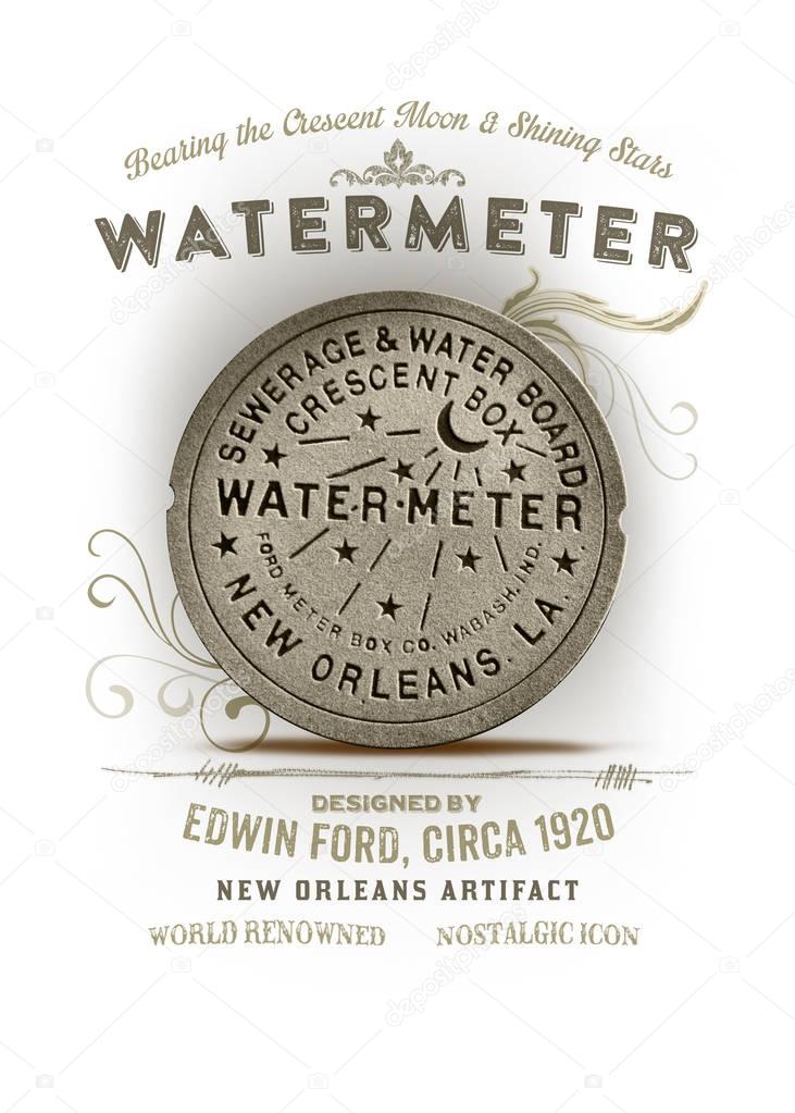 Digital handcrafted artwork of culture in French Quarter, New Orleans, Louisiana