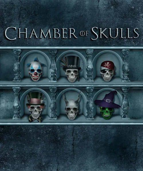 Chamber of Skulls Halloween Poster Design Collection