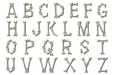 Kemikler alfabe tahsilat mektupları