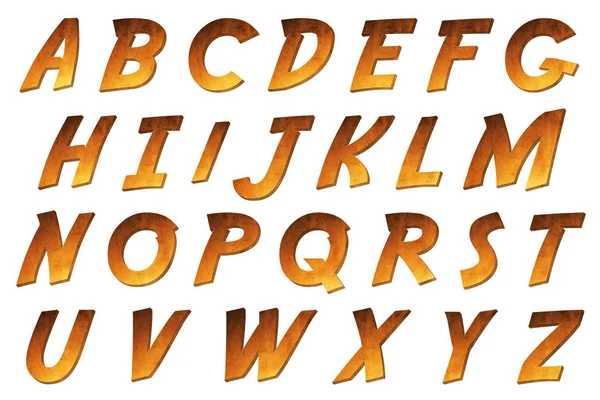 Litery alfabetu w kolekcji przygoda — Zdjęcie stockowe