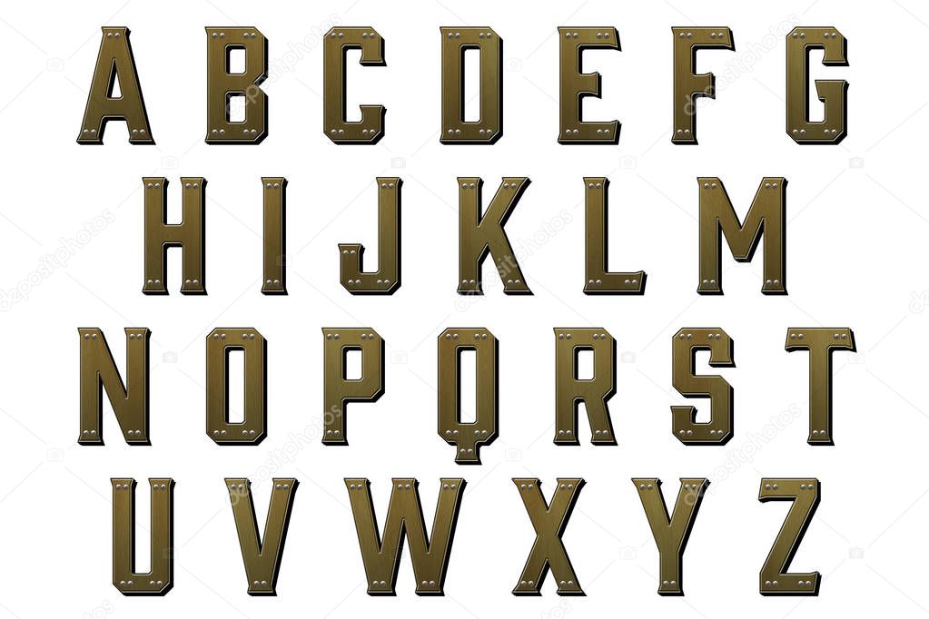 Gin Western Alphabet Collection Letters