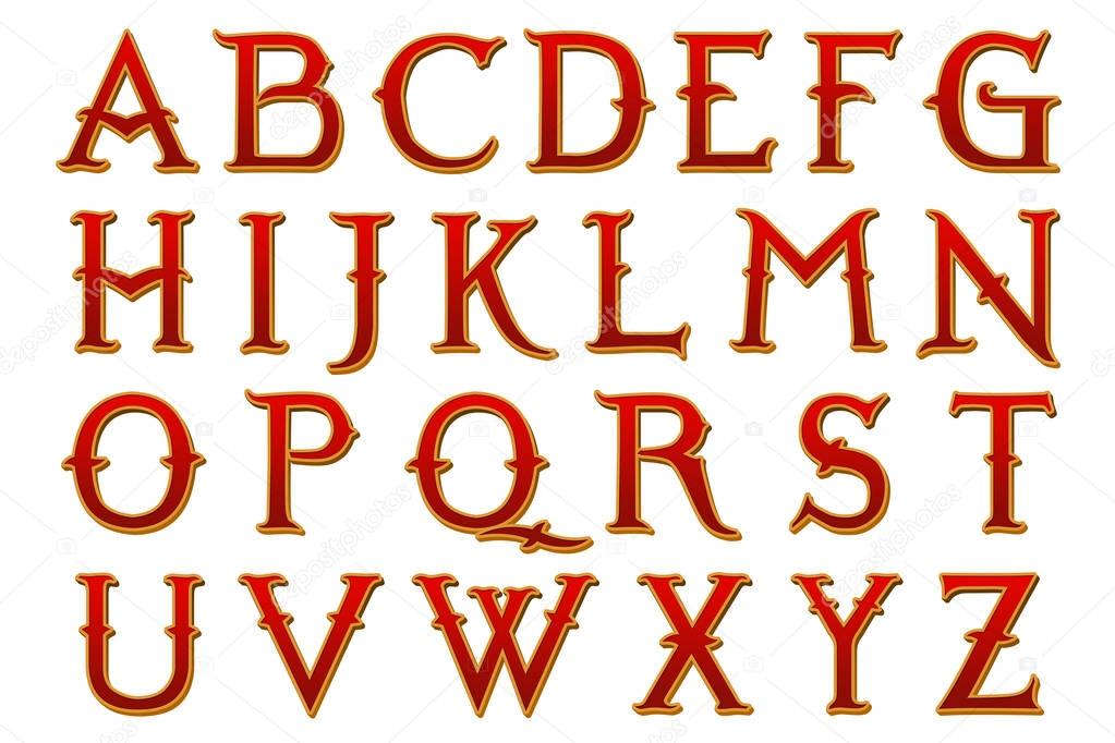 Narnia Fantasy Alphabet Collection Letters