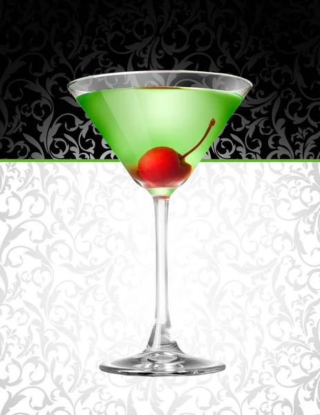 Cocktail Cuisine Food Beverage Restaurant Cafe Bar Lounge Menu Background — Stock Photo, Image