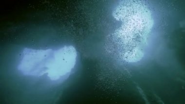 Mavi delik, palau, Mikronezya sualtı havai çekim